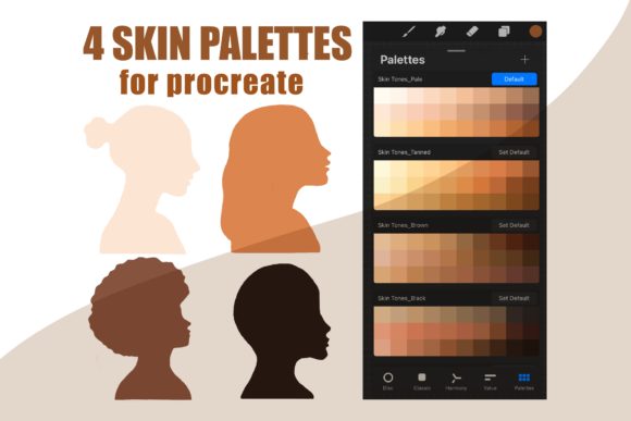 4Skin Tones Palettes Color for Procreate: Your Complete Guide