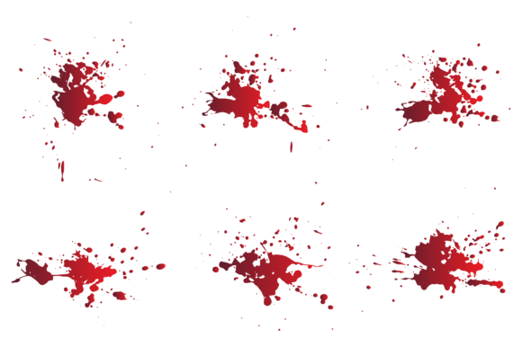 Bold Visual Impact with Abstract Splatter Red Color Blood Design