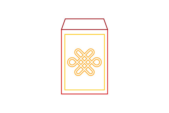 Chinese New Year Angpao Color Lines: A Festive Design Asset