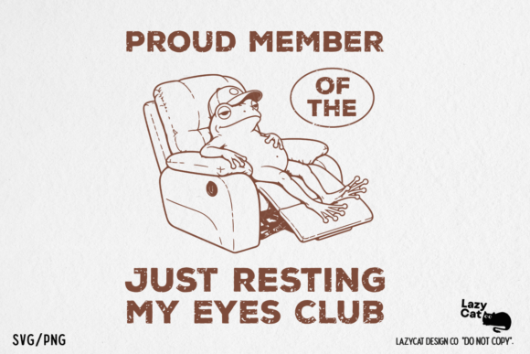 Funny Dad Frog Rest Father's Day SVG PNG