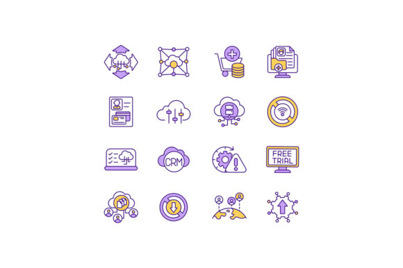 IoT Services RGB Color Icons Set: Visualizing Smart Tech